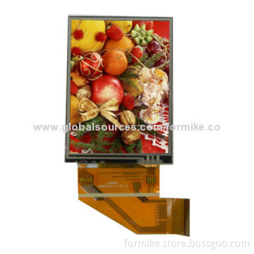 3.5-inch TFT LCD with 320 x 480 Dots Resolution and Digital Interface, Touch Panel
